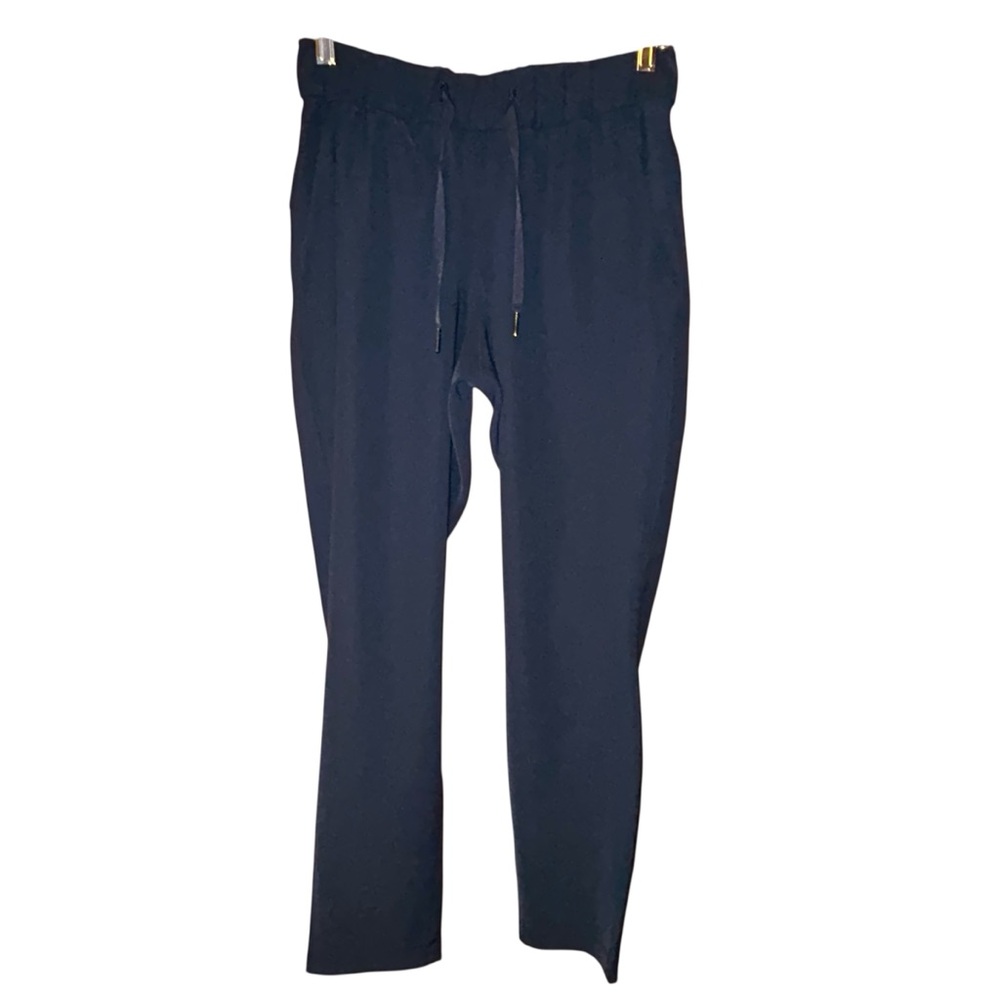 Lululemon Women’s‎ On The Fly Pants 4 Navy Blue Hybrid Travel Drawstring Waist